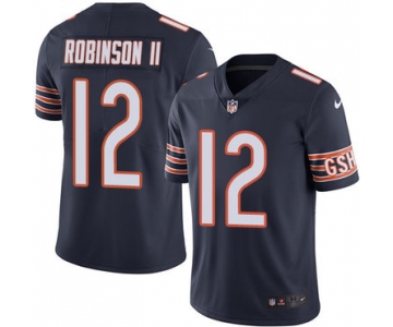 Men's Nike Chicago Bears #12 Allen Robinson II Navy Blue Team Color Stitched NFL Vapor Untouchable Limited Jersey