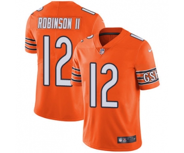 Men's Nike Chicago Bears #12 Allen Robinson II Orange Stitched NFL Limited Rush Jersey