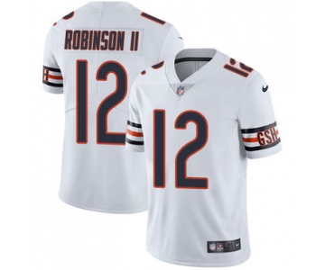 Men's Nike Chicago Bears #12 Allen Robinson II White Stitched NFL Vapor Untouchable Limited Jersey