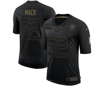Nike Bears 52 Khalil Mack Black 2020 Salute To Service Limited Jersey