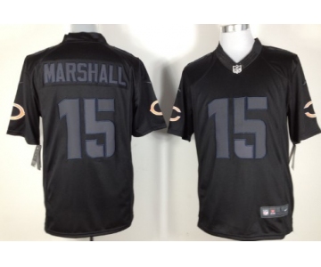 Nike Chicago Bears #15 Brandon Marshall Black Impact Limited Jersey