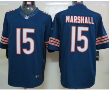 Nike Chicago Bears #15 Brandon Marshall Blue Limited Jersey