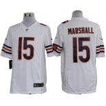 Nike Chicago Bears #15 Brandon Marshall White Limited Jersey