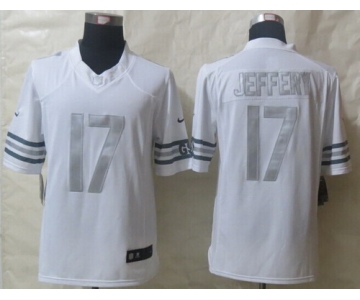 Nike Chicago Bears #17 Alshon Jeffery Platinum White Limited Jersey