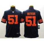 Nike Chicago Bears #51 Dick Butkus Blue With Orange Limited Jersey