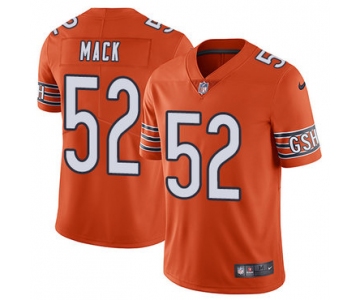 Nike Chicago Bears #52 Khalil Mack Orange Men's Stitched NFL Limited Rush Jersey
