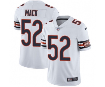 Nike Chicago Bears #52 Khalil Mack White Men's Stitched NFL Vapor Untouchable Limited Jersey