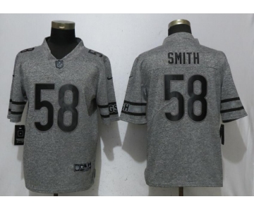 Nike Chicago Bears #58 Roquan Smith Gray Gridiron Gray Vapor Untouchable Limited Jersey