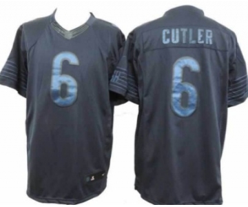 Nike Chicago Bears #6 Jay Cutler Drenched Limited Blue Jersey