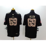 Nike Chicago Bears #69 Jared Allen Salute to Service Black Limited Jersey