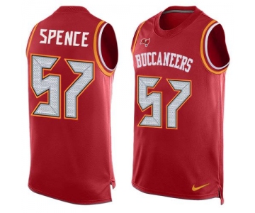 Men's Tampa Bay Buccaneers #57 Noah Spence Red Hot Pressing Player Name & Number Nike NFL Tank Top Jersey