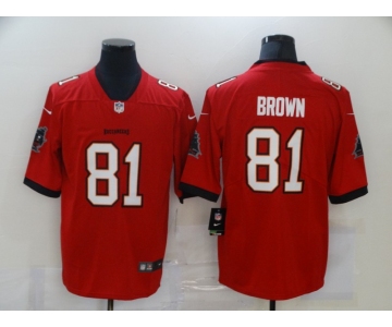 Men's Tampa Bay Buccaneers #81 Antonio Brown Red 2020 NEW Vapor Untouchable Stitched NFL Nike Limited Jersey