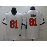 Men's Tampa Bay Buccaneers #81 Antonio Brown White 2020 NEW Vapor Untouchable Stitched NFL Nike Limited Jersey