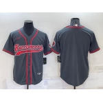 Men's Tampa Bay Buccaneers Blank Grey Stitched Cool Base Nike Baseball Jersey