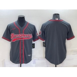 Men's Tampa Bay Buccaneers Blank Grey Stitched Cool Base Nike Baseball Jersey