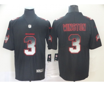 Nike Buccaneers 3 Jameis Winston Black Arch Smoke Vapor Untouchable Limited Jersey