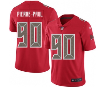Nike Buccaneers #90 Jason Pierre-Paul Red Men's Stitched NFL Limited Rush Jersey