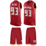 Nike Buccaneers #93 Gerald McCoy Red Team Color Men's Stitched NFL Limited Tank Top Suit Jersey