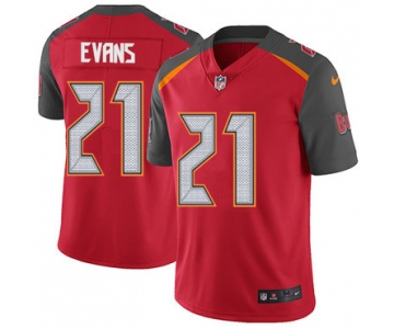 Nike Tampa Bay Buccaneers #21 Justin Evans Red Team Color Men's Stitched NFL Vapor Untouchable Limited Jersey