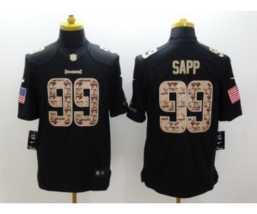 Nike Tampa Bay Buccaneers #99 Warren Sapp Salute to Service Black Limited Jersey