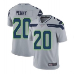 Men's Seattle Seahawks #20 Rashaad Penny Gray Vapor Untouchable Limited Stitched Jersey
