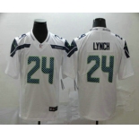 Men's Seattle Seahawks #24 Marshawn Lynch White 2017 Vapor Untouchable Stitched NFL Nike Limited Jersey