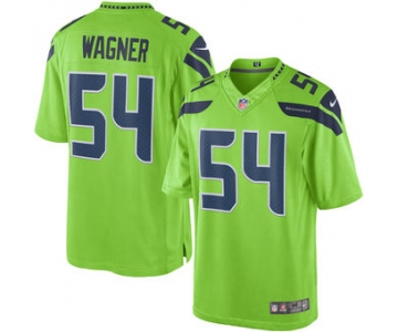 Men's Seattle Seahawks #54 Bobby Wagner Nike Green Color Rush Limited Jersey