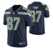 Men's Seattle Seahawks #87 Noah Fant Navy Vapor Untouchable Limited Stitched Jersey