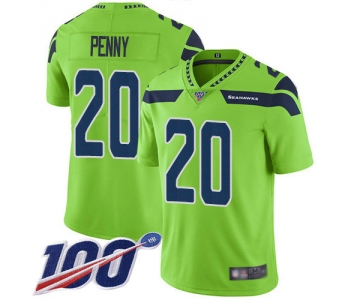 Nike Seahawks #20 Rashaad Penny Green Men's Stitched NFL Limited Rush 100th Season Jersey
