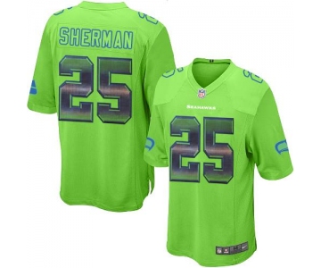Nike Seahawks #25 Richard Sherman Green Alternate Men's Stitched NFL Limited Strobe Jersey