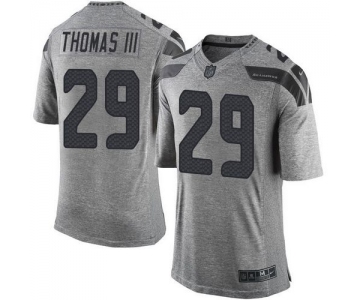 Nike Seahawks #29 Earl Thomas III Gray Men's Stitched NFL Limited Gridiron Gray Jersey