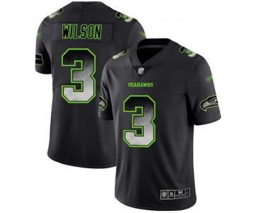 Nike Seahawks #3 Russell Wilson Black Men's Stitched NFL Vapor Untouchable Limited Smoke Fashion Jersey