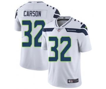 Nike Seahawks 32 Chris Carson White Men's Stitched NFL Vapor Untouchable Limited Jersey