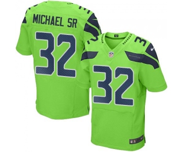 Nike Seahawks #32 Christine Michael SR Green Men's Stitched NFL Elite Rush Jersey