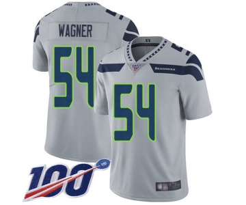 Nike Seahawks #54 Bobby Wagner Grey Alternate Men's Stitched NFL 100th Season Vapor Limited Jersey