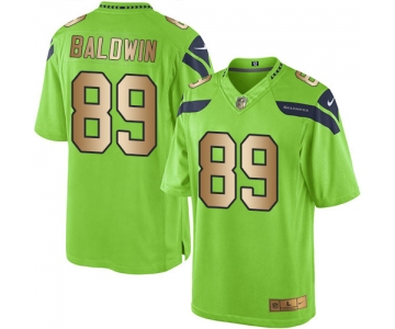 Nike Seahawks #89 Doug Baldwin Green Men's Stitched NFL Limited Gold Rush Jersey