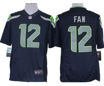 Nike Seattle Seahawks #12 Fan Navy Blue Limited Jersey