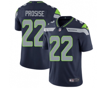 Nike Seattle Seahawks #22 C. J. Prosise Steel Blue Team Color Men's Stitched NFL Vapor Untouchable Limited Jersey