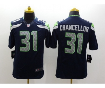 Nike Seattle Seahawks #31 Kam Chancellor Navy Blue Limited Jersey