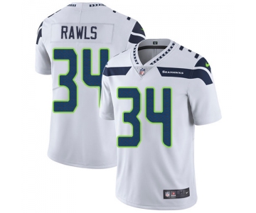 Nike Seattle Seahawks #34 Thomas Rawls White Men's Stitched NFL Vapor Untouchable Limited Jersey