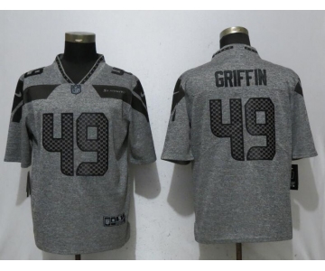 Nike Seattle Seahawks 49 Shaquem Griffin Gray Gridiron Gray Vapor Untouchable Limited Jersey