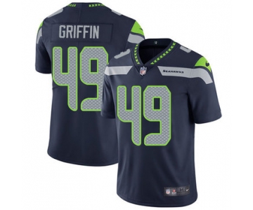 Nike Seattle Seahawks #49 Shaquem Griffin Steel Blue Team Color Men's Stitched NFL Vapor Untouchable Limited Jersey