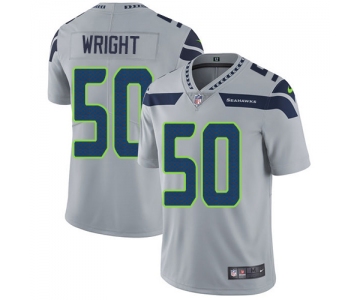 Nike Seattle Seahawks #50 K.J. Wright Grey Alternate Men's Stitched NFL Vapor Untouchable Limited Jersey
