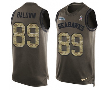 Nike Seattle Seahawks #89 Doug Baldwin Green Men's Stitched NFL Limited Salute To Service Tank Top Jersey