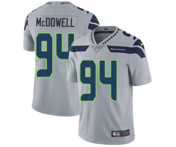 Nike Seattle Seahawks #94 Malik McDowell Grey Alternate Men's Stitched NFL Vapor Untouchable Limited Jersey