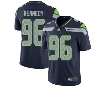 Nike Seattle Seahawks #96 Cortez Kennedy Steel Blue Team Color Men's Stitched NFL Vapor Untouchable Limited Jersey