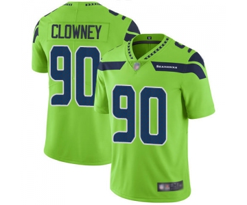 Seahawks #90 Jadeveon Clowney Green Men's Stitched Football Limited Rush Jersey