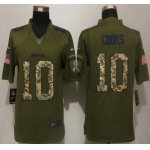 Men's New Orleans Saints #10 Brandin Cooks Green Salute to Service 2015 NFL Nike Limited Jersey