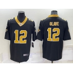 Men's New Orleans Saints #12 Chris Olave Black 2022 Vapor Untouchable Stitched NFL Nike Limited Jersey