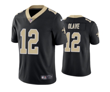 Men's New Orleans Saints #12 Chris Olave Black Vapor Limited Stitched Jersey